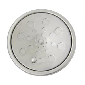 Grelha Inox Redonda Cromada 10x10 cm
