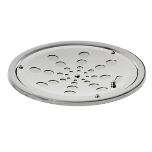 Grelha Inox Redonda Cromada 15x15 cm