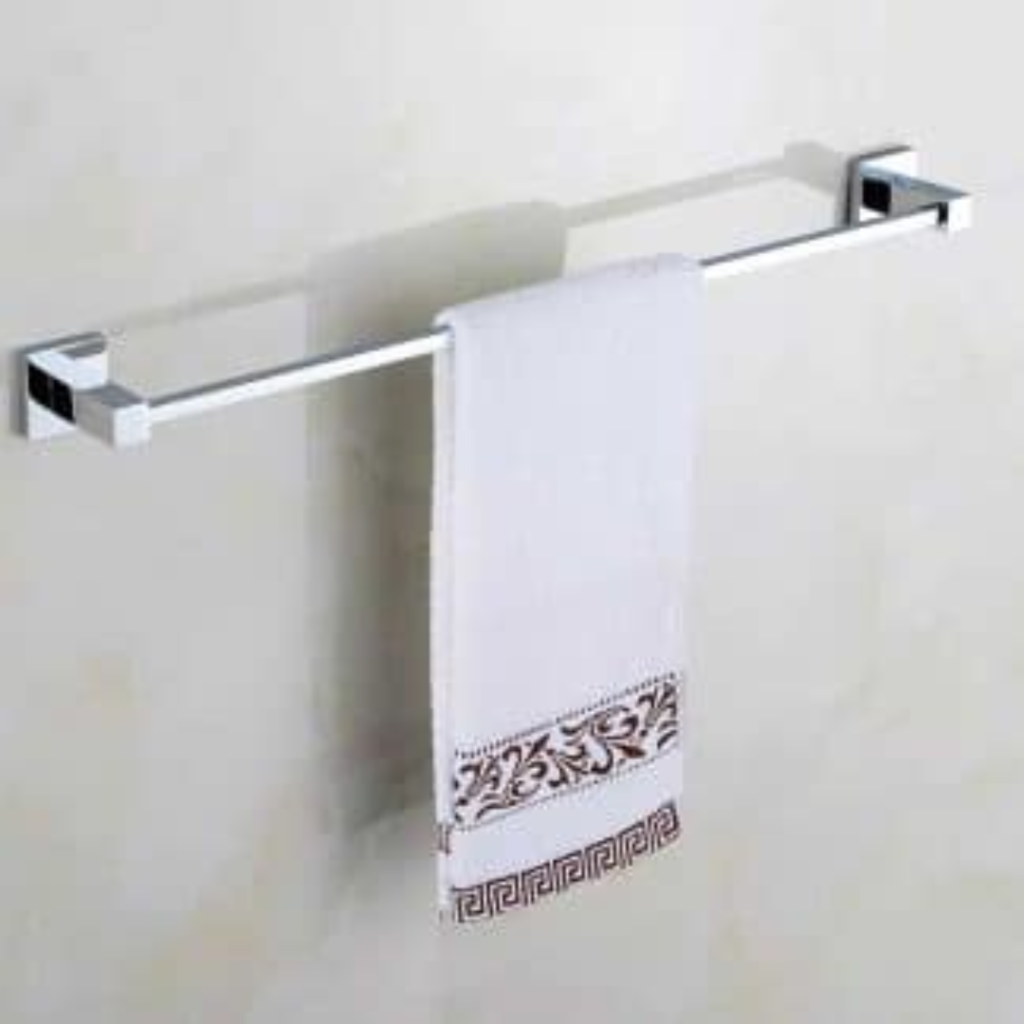 Porta Toalha Banho 60 cm Quadrado em Metal