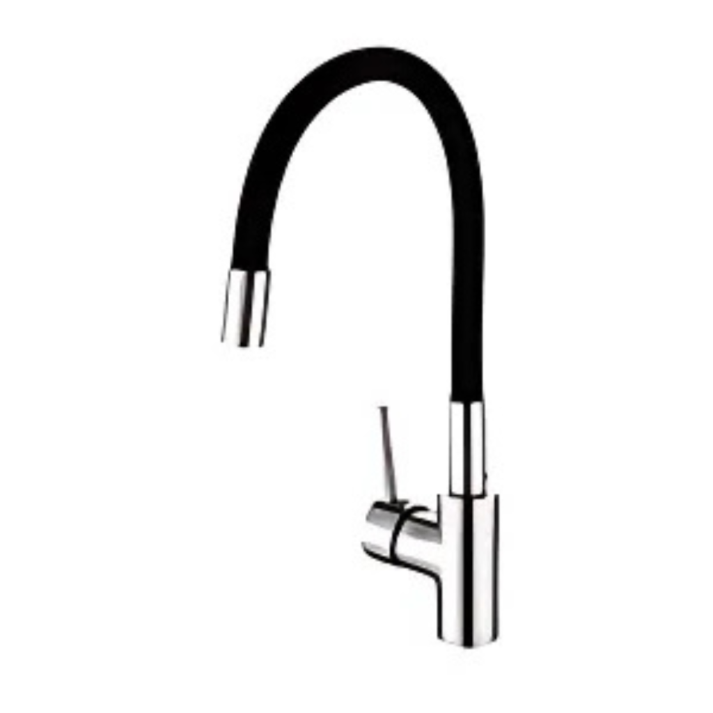 Torneira Monocomando para Cozinha com Tubo Flexível Preto