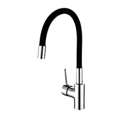 Torneira Monocomando para Cozinha com Tubo Flexível Preto - Imagem 1