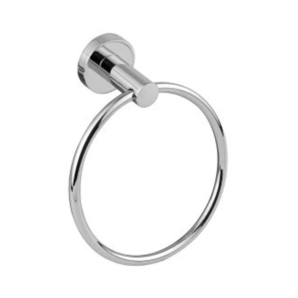 Porta Toalha Rosto Argola Cromado Linha LUX