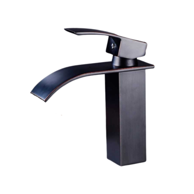 Torneira para Banheiro Monocomando Baixa Quadrada Slim Black - Imagem 1