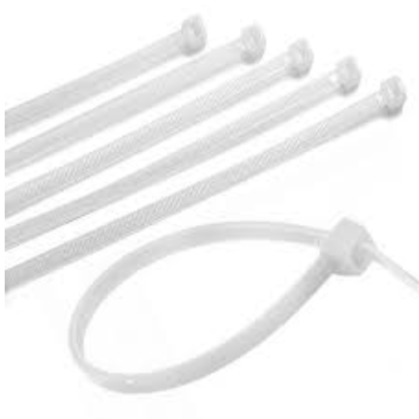 ABRAÇADEIRA DE NYLON BRANCO DE 2,5 x 150 mm