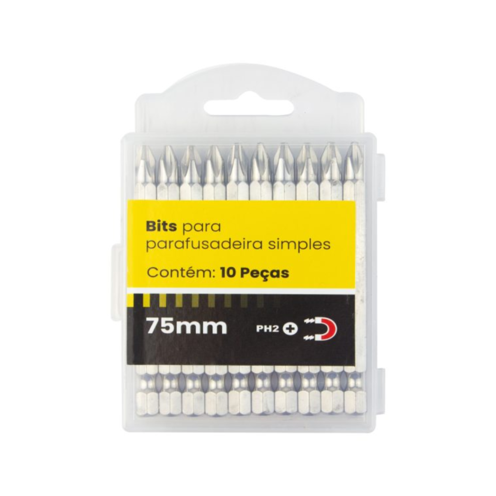 BITS PARA PARAFUSADEIRA SIMPLES PH2x75mm S20