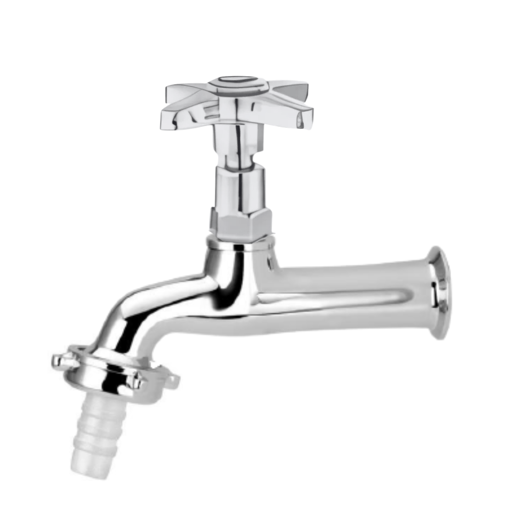 Torneira para Jardim Longa 3/4" Cromada com Acabamento Cruzeta C-23 - Imagem 1