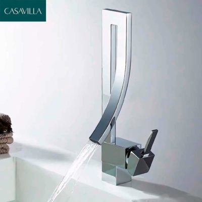 Torneira Monocomando para Banheiro Cromada Quadrada Casavilla - Imagem 3