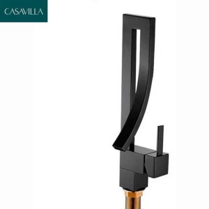 Torneira Monocomando Banheiro Preto Fosco Black Matte Quadrada Casavilla - Imagem 3