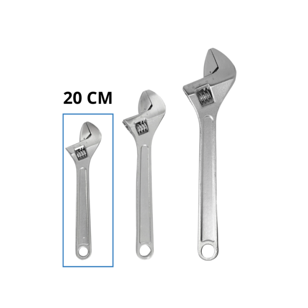 CHAVE INGLESA 8" (20 CM) - AJUSTÁVEL
