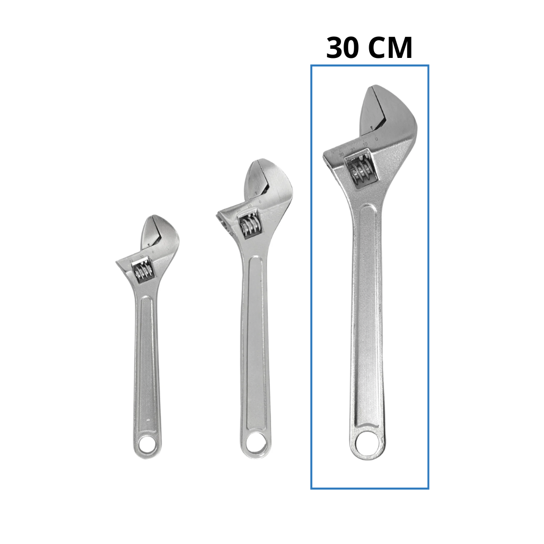 CHAVE INGLESA 12" (30 CM) - AJUSTÁVEL - Imagem 2