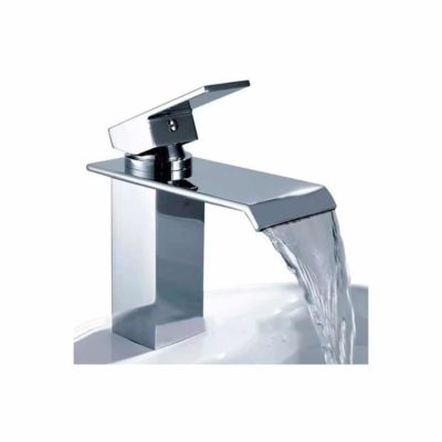 Torneira Monocomando para Banheiro Metal Cromada Cascata Baixa