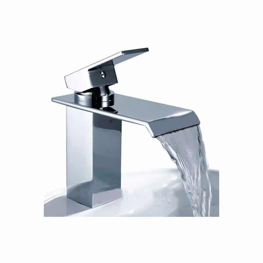 Torneira Monocomando para Banheiro Metal Cromada Cascata Baixa