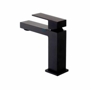 Torneira Monocomando para Banheiro Quadrada Baixa Preto Fosco Black Matte - Imagem 4