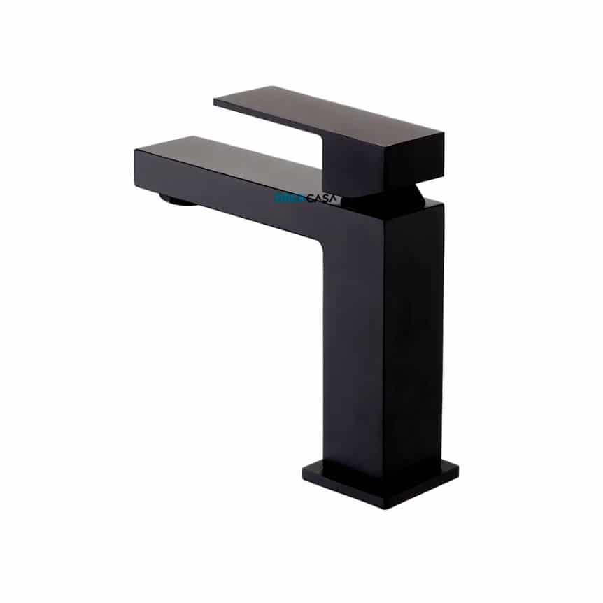 Torneira Monocomando para Banheiro Quadrada Baixa Preto Fosco Black Matte - Imagem 4