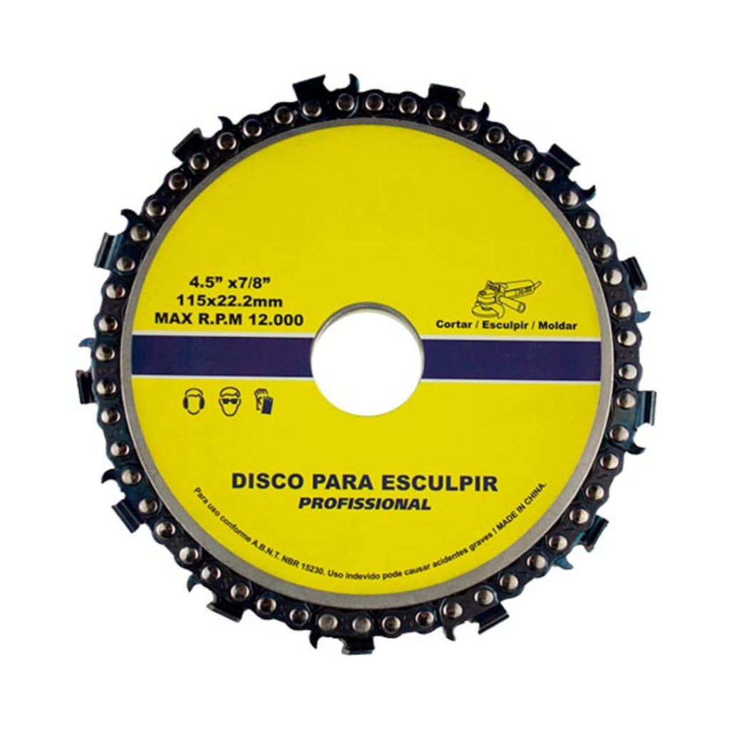 DISCO COM CORRENTE PARA ESCAVAR E ENTALHAR MADEIRA 115X22.23MM