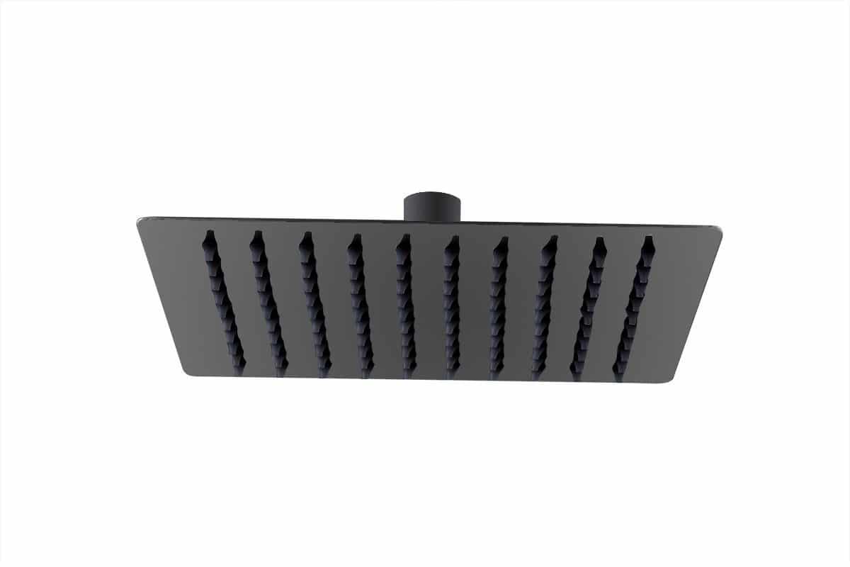 Ducha Chuveiro Slim Quadrado 20 x 20 cm Preto Fosco Black Matte - Imagem 3