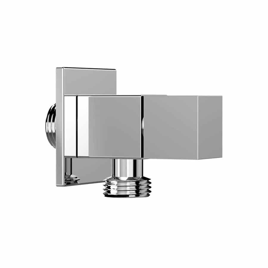 Ducha Higiênica Quadrada Cromada com 1/4 De Volta