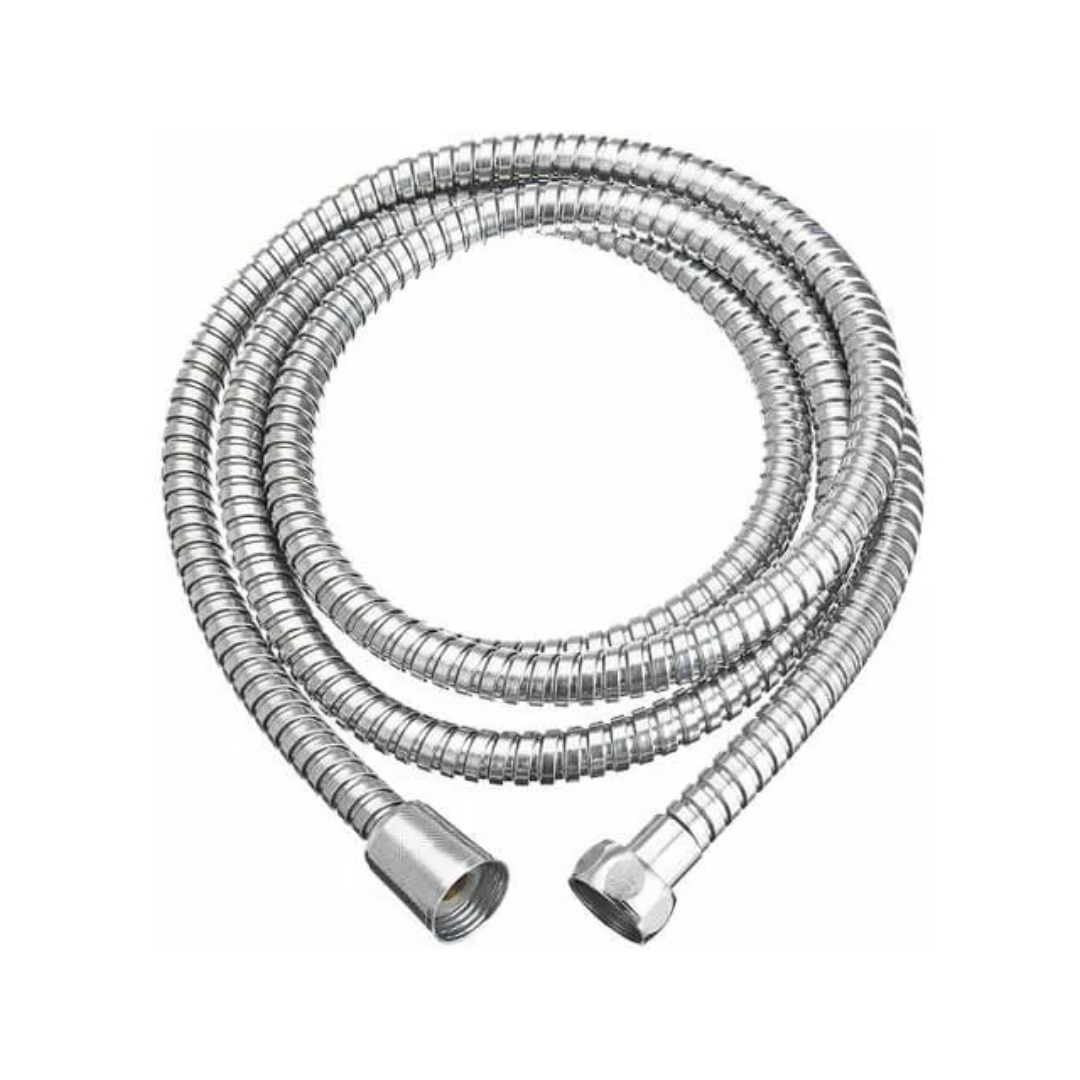 ENGATE FLEXÍVEL 120CM CROMADO 1/2" X 1/2"  PARA DUCHA HIGIÊNICA - Imagem 1