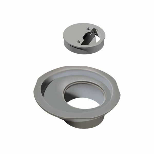 Ralo Quadrado Caixa Sifonada 100mm Black Matte Preto Fosco