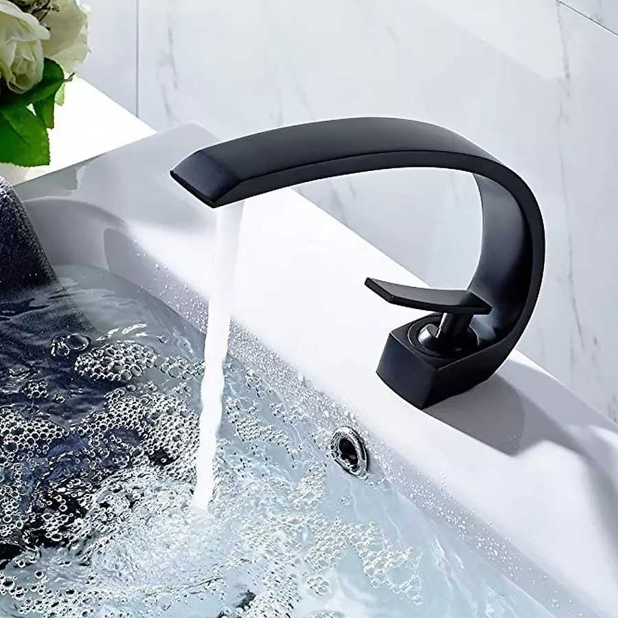 Torneira Monocomando Banheiro Preto Fosco Black Matte Prime