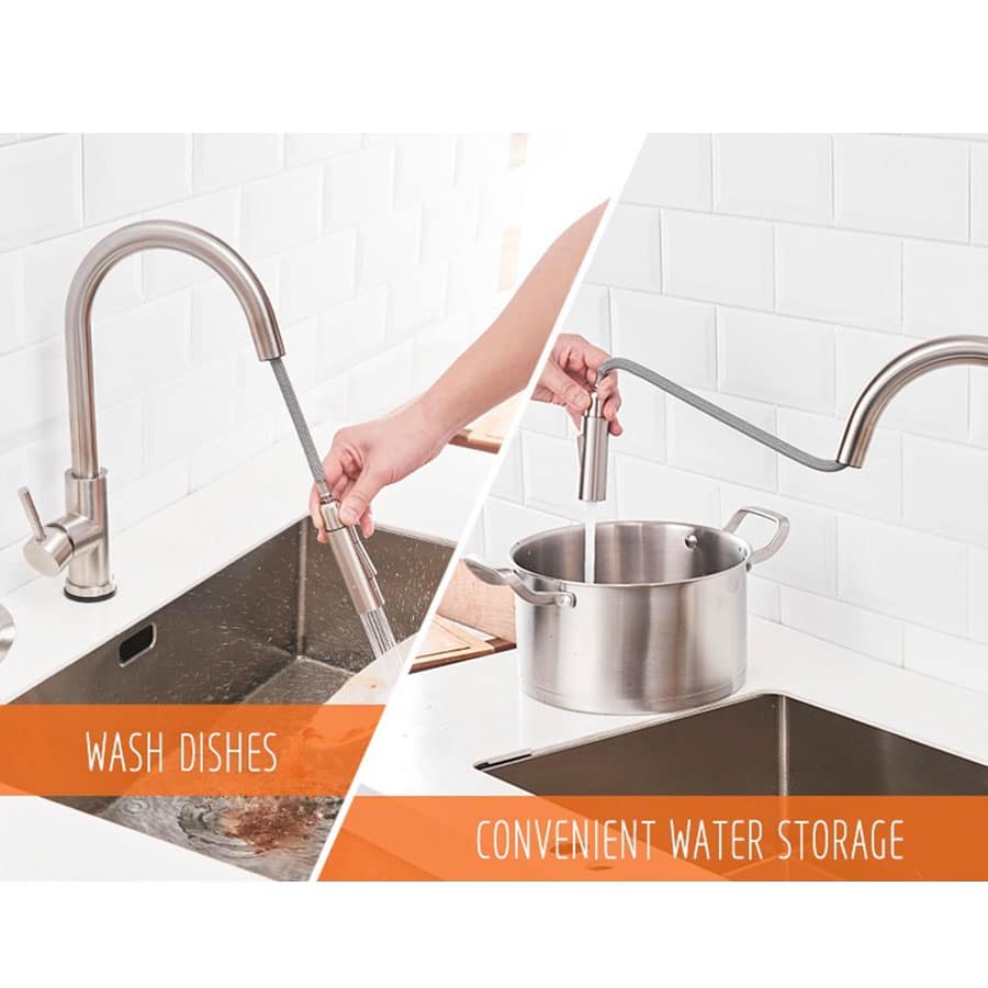 Torneira Monocomando Cozinha Gourmet Extensível 50cm Cromada - Imagem 3