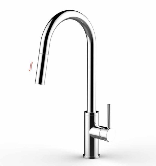 Torneira Monocomando Cozinha Gourmet Extensível 50cm Cromada