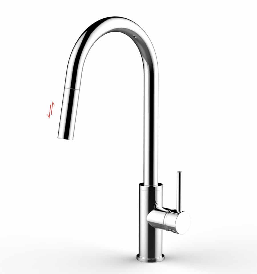 Torneira Monocomando Cozinha Gourmet Extensível 50cm Cromada - Imagem 4