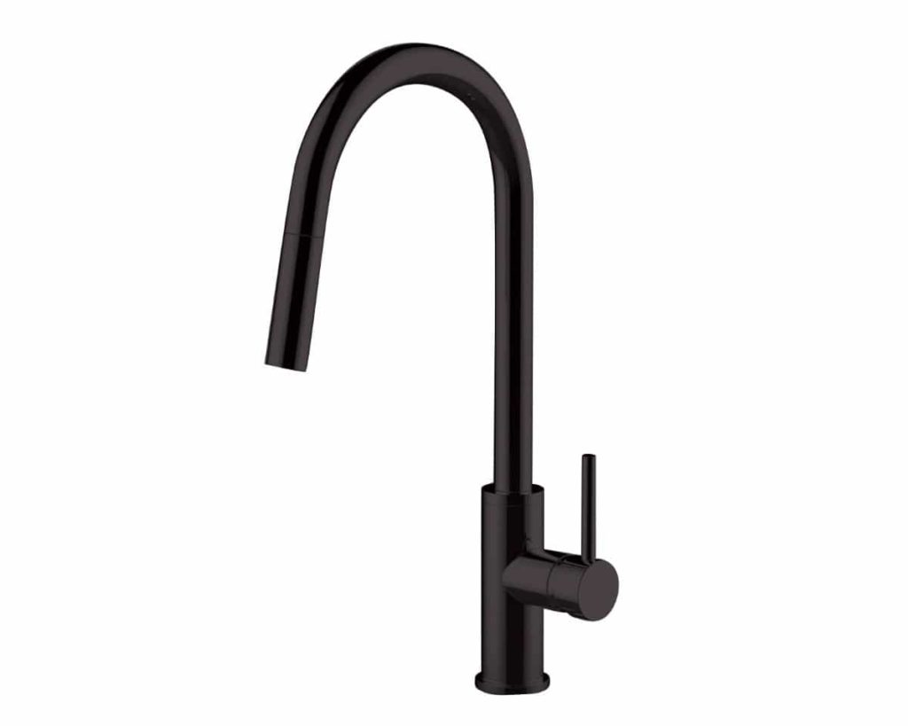Torneira Monocomando Cozinha Gourmet Extensível 50cm Black Matte