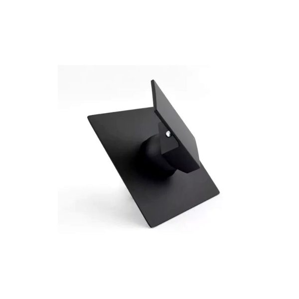 Acabamento Quadrado Jiwi para Base Monocomando Chuveiro Preto Fosco