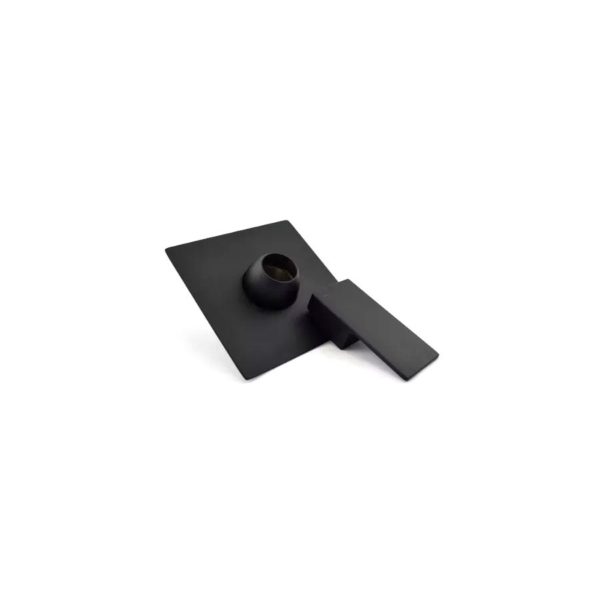 Acabamento Quadrado Jiwi para Base Monocomando Chuveiro Preto Fosco