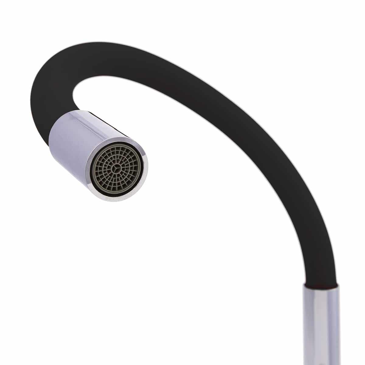 Torneira Monocomando para Cozinha com Tubo Flexível Preto - Imagem 5
