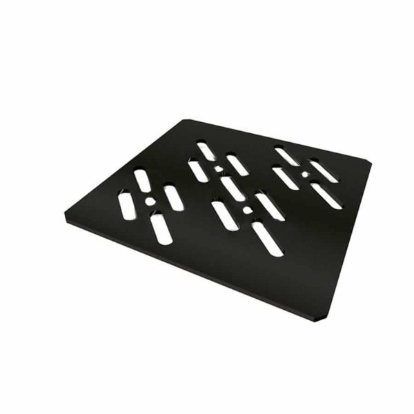 Ralo Quadrado Caixa Sifonada 100mm Black Matte Preto Fosco