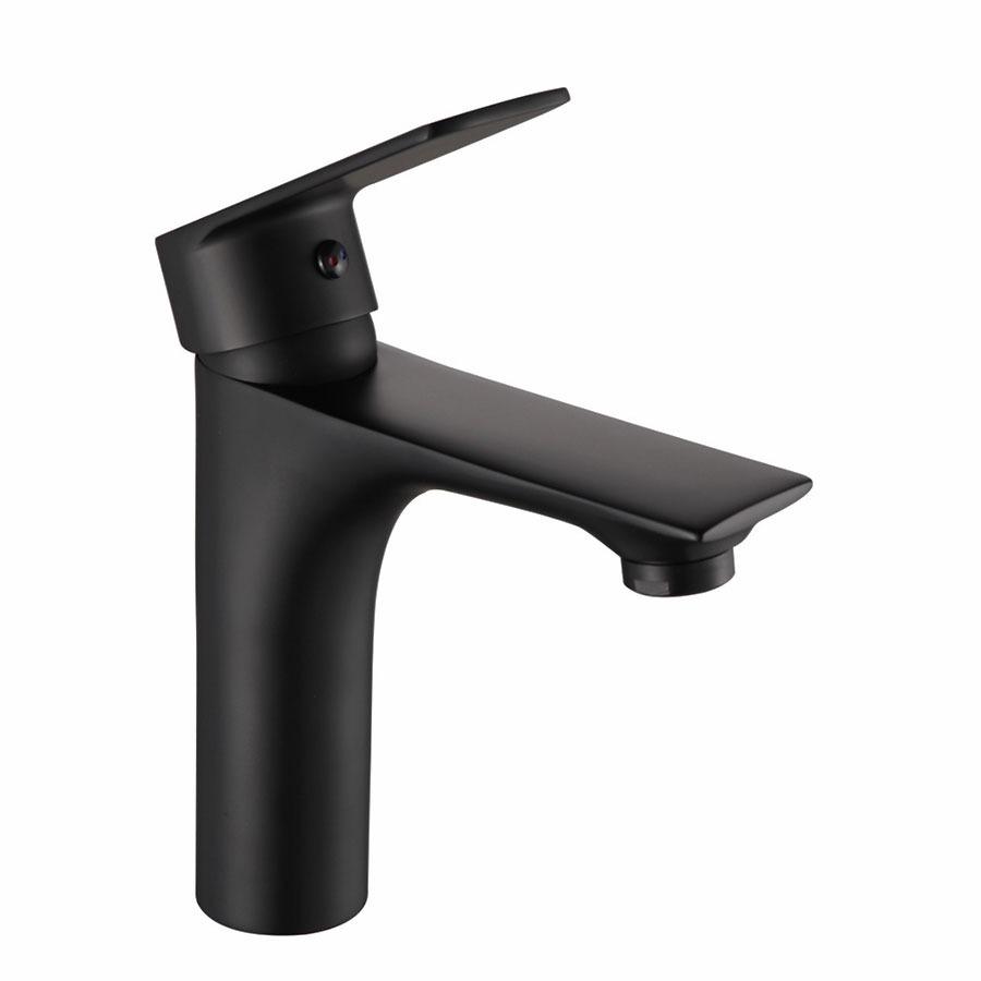 Torneira Misturador Monocomando para Banheiro Bica Baixa Preto Fosco Black Matte