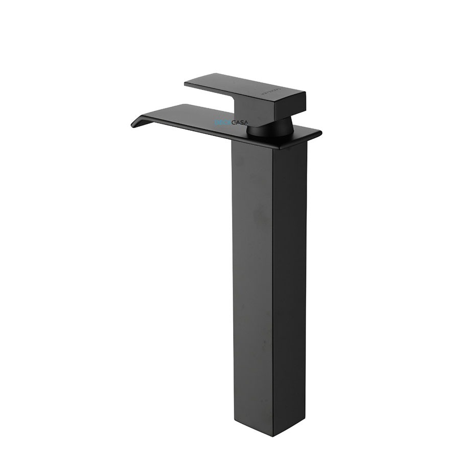 Torneira Monocomando Banheiro Cascata Alta Preto Fosco Black Matte - Imagem 2