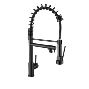 Torneira Monocomando Cozinha Gourmet 50 cm Preto Fosco Black Matte