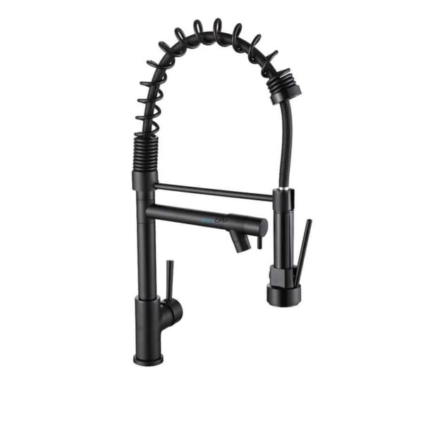Torneira Monocomando Cozinha Gourmet 50 cm Preto Fosco Black Matte