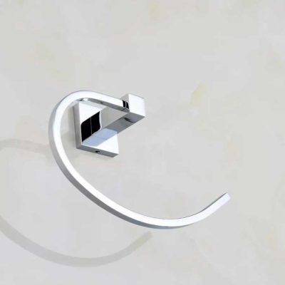 Porta Toalha Rosto Quadrado em Metal Cromado - Imagem 3