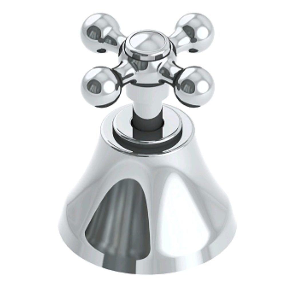 Acabamento Olimar para Registro Pressão/Gaveta Cromado 1.1/2" Estria Deca C-33(Cruzeta)