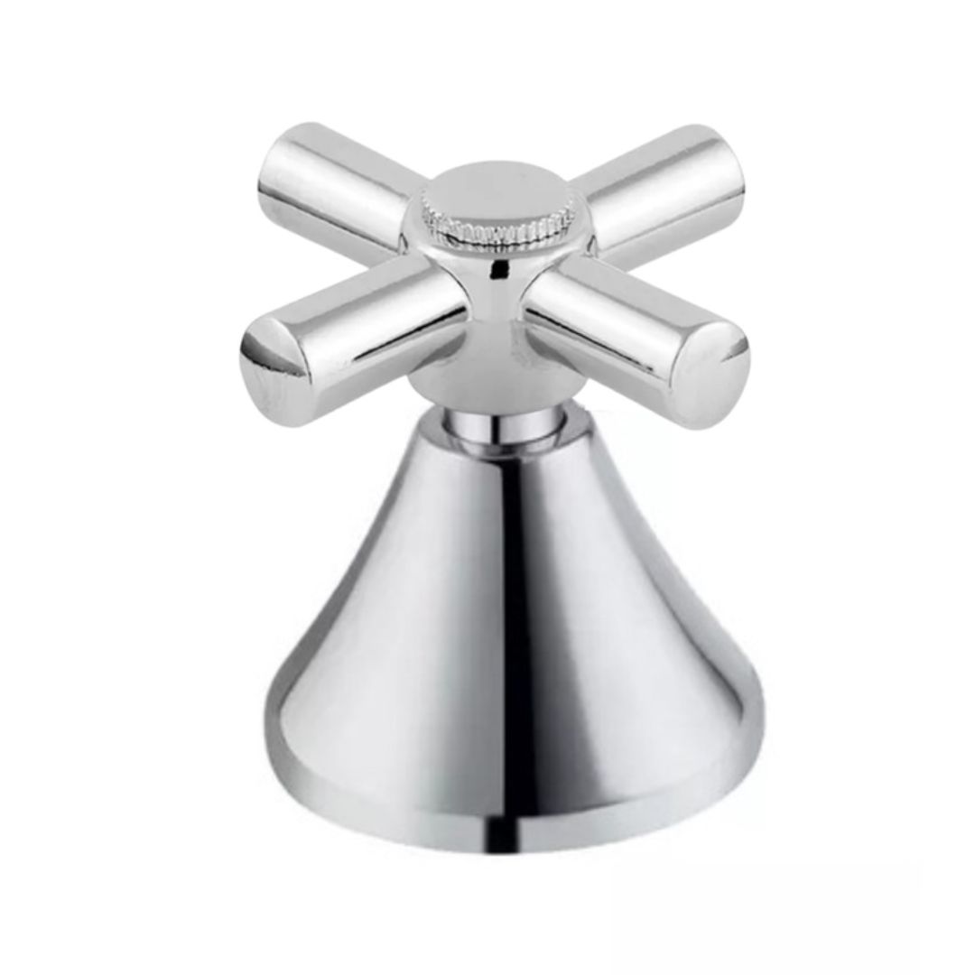 Acabamento Olimar para Registro Pressão Gaveta Cromado 3/4″ Estria Docol C-34 (Cruzeta) - Imagem 1