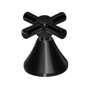 Acabamento Olimar para Registro Pressão Gaveta Preto 3/4″ Estria Deca C-34 (Cruzeta)