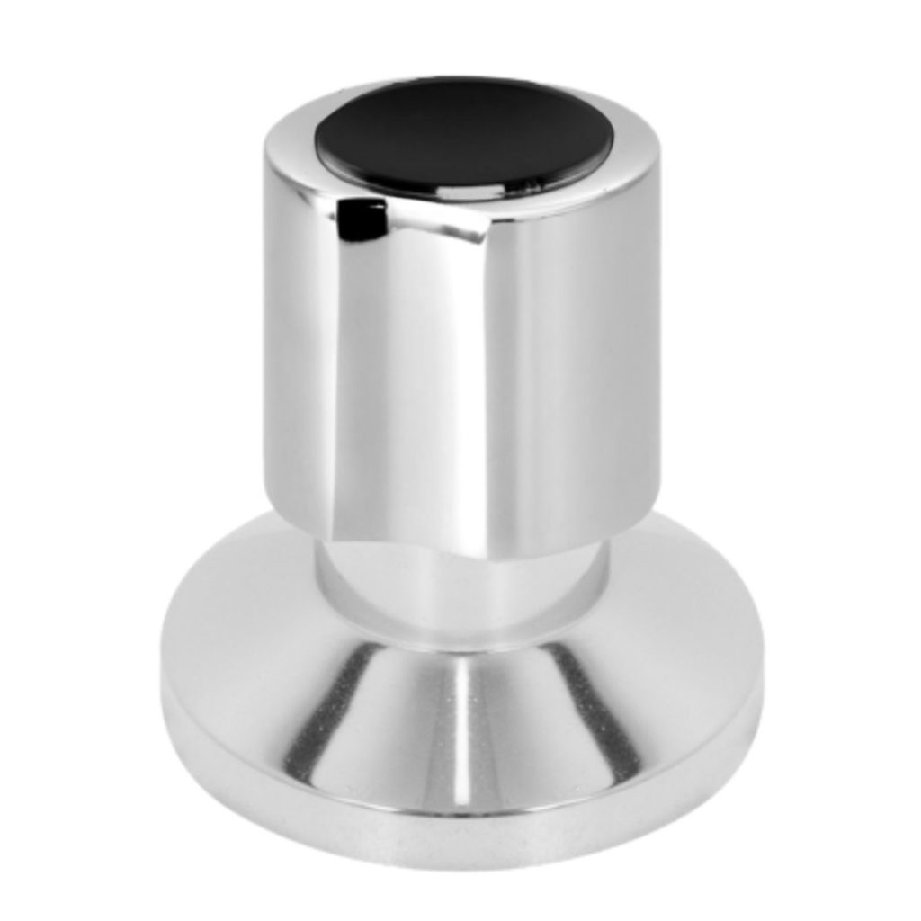 Acabamento Olimar para Registro Pressão/Gaveta Cromado com Tampa Preta 1.1/2" Estria Deca C-40 (Volante)