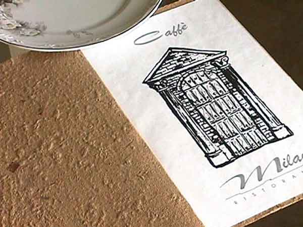 Cardápio para restaurante Café Milano