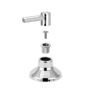 Acabamento Olimar para Registro Pressão Gaveta Cromado 3/4″ Estria Deca C-31 (Alavanca) - Imagem 3