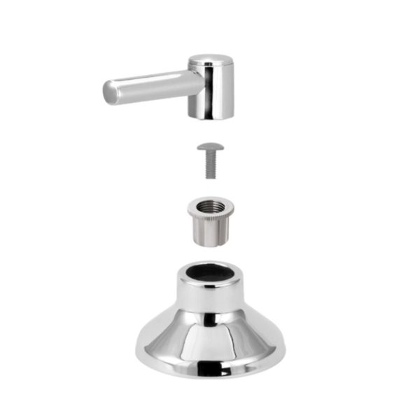 Acabamento Olimar para Registro Pressão Gaveta Cromado 3/4″ Estria Deca C-31 (Alavanca)