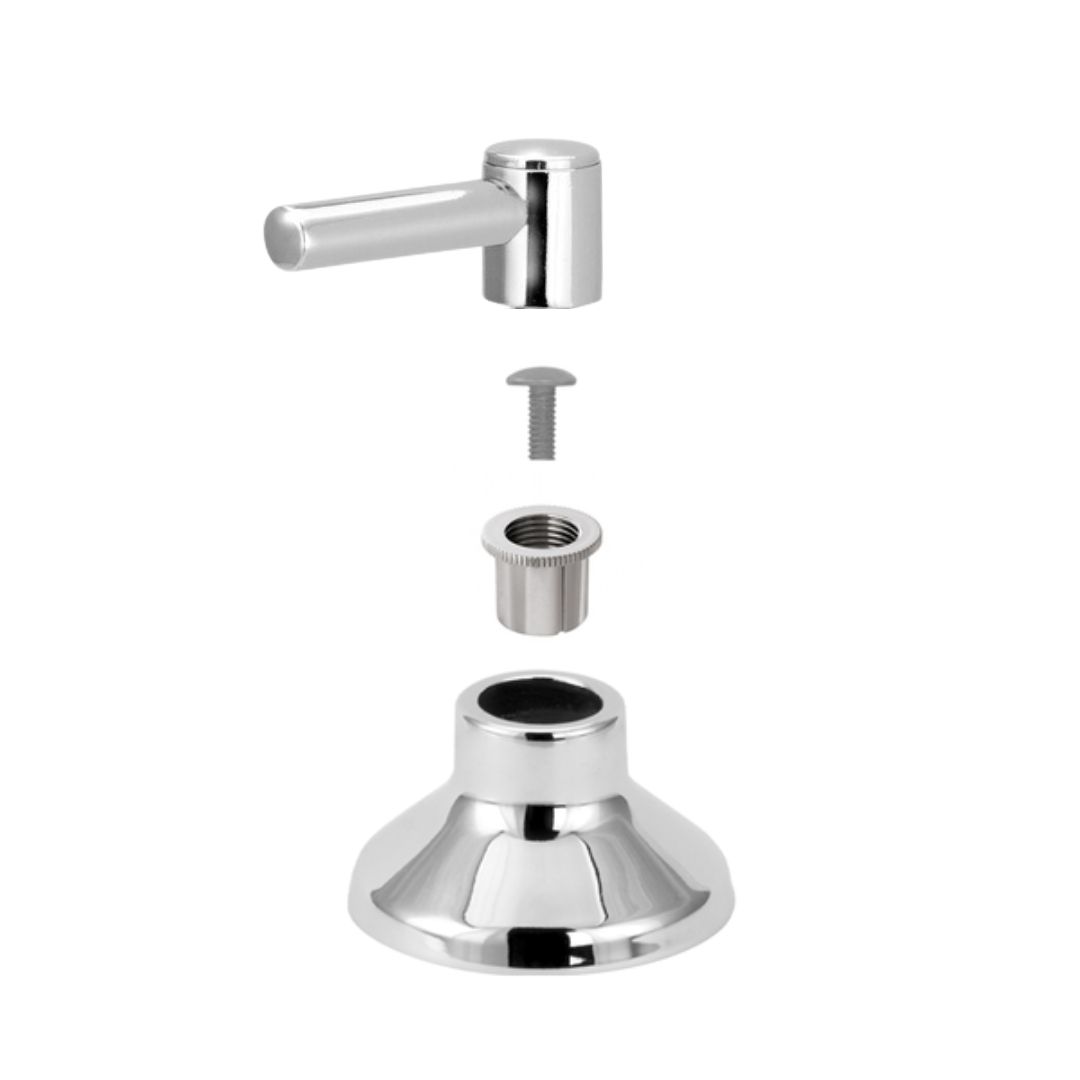 Acabamento Olimar para Registro Pressão Gaveta Cromado 3/4″ Estria Deca C-31 (Alavanca) - Imagem 3