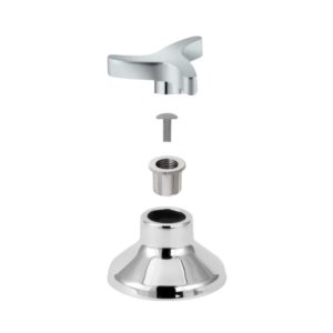 Acabamento Olimar para Registro Pressão/Gaveta Cromado 1.1/2" Estria Deca C-36 (Trizeta) - Imagem 3