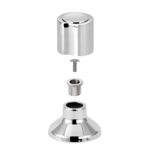 Acabamento Olimar para Registro Pressão/Gaveta Cromado 1.1/2" Estria Deca C-40 (Volante)