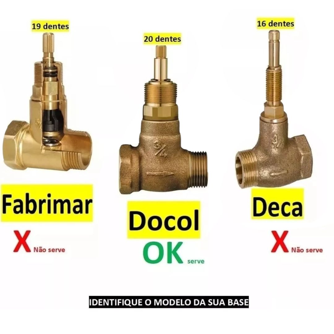Acabamento Olimar para Registro Pressão Gaveta Cromado 3/4″ Estria Docol C-34 (Cruzeta) - Imagem 2