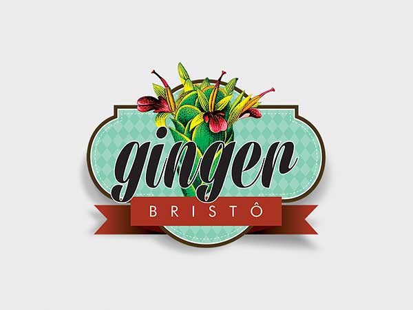 Logomarca e identidade visual Ginger Bistrô