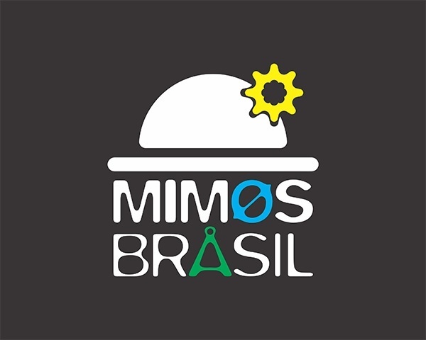 Logomarca da companhia de mímica Mimos Brasil